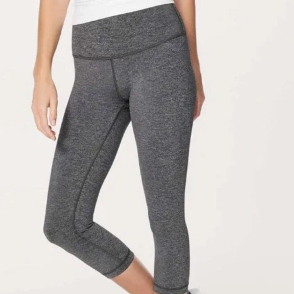 Lululemon Align Heather Grey Cropped Leggings